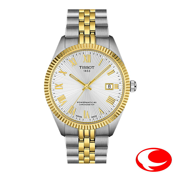 【TISSOT】ティソ バラード パワーマティック80 COSC 39mm 最大80時間ロングパワーリザーブ 10気圧防水 コンビ シルバー文字盤 ギョーシェ文字盤 T1564082203300 T156.408.22.033.00 【正規2年間保証付き】【ティソ正規販売店】※スイス公式クロノメーター検定品|ウォッチ・ジュエリーのヨシイ
