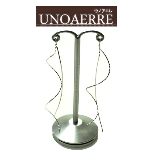 （最強配送） UNOAERRE　ウノアエレ　K18　ホワイトゴールド　アメリカンピアス 023936 8000FY1351000 [送料無料] 【ギフト包装】 【ジュエリー・アクセサリー】