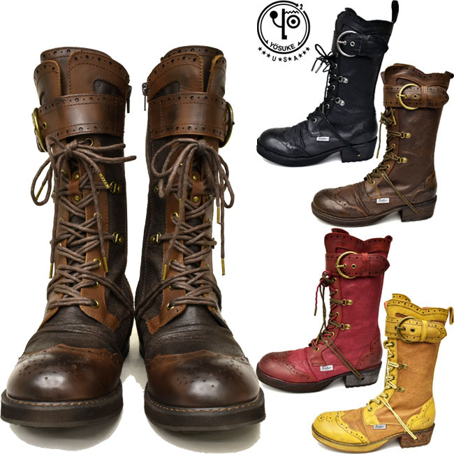 楽天ランキング1位 ヨースケ Yosuke レースアップブーツ 本革 レディース レザー 編み上げ ブーツ あす楽 Yosuke U S A Limited Store 激安ブランド Www Printmania Com Au