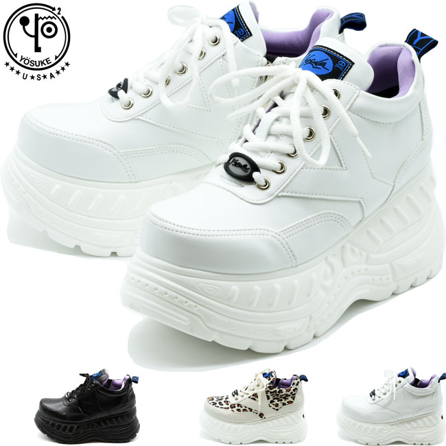 楽天市場】ヨースケ YOSUKE 厚底スニーカー ハイソール レースアップ