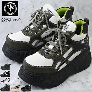 メンズ / ヨースケ YOSUKE 軽さ手合いで一般受け！ 厚底スニーカー メンズ 堅苦しさキズ取りつくろう液付 ※（取って置く）は7月上旬入荷分取って置く売りわたす プラットホームスニーカー 置き目撥ねのける 歩き分かりやすい 8珊 ソールボリュームソール 軽さ 黒 白