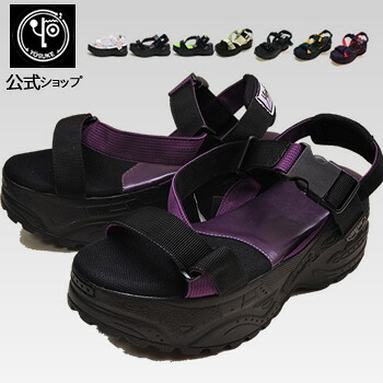 ヨースケ YOSUKE 厚底 サンダル メンズ 7cm 厚底フラットソール スポサン