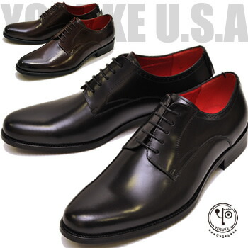 楽天市場】【27.5cm限定】 ヨースケ YOSUKE プレーントゥシューズ 本革 