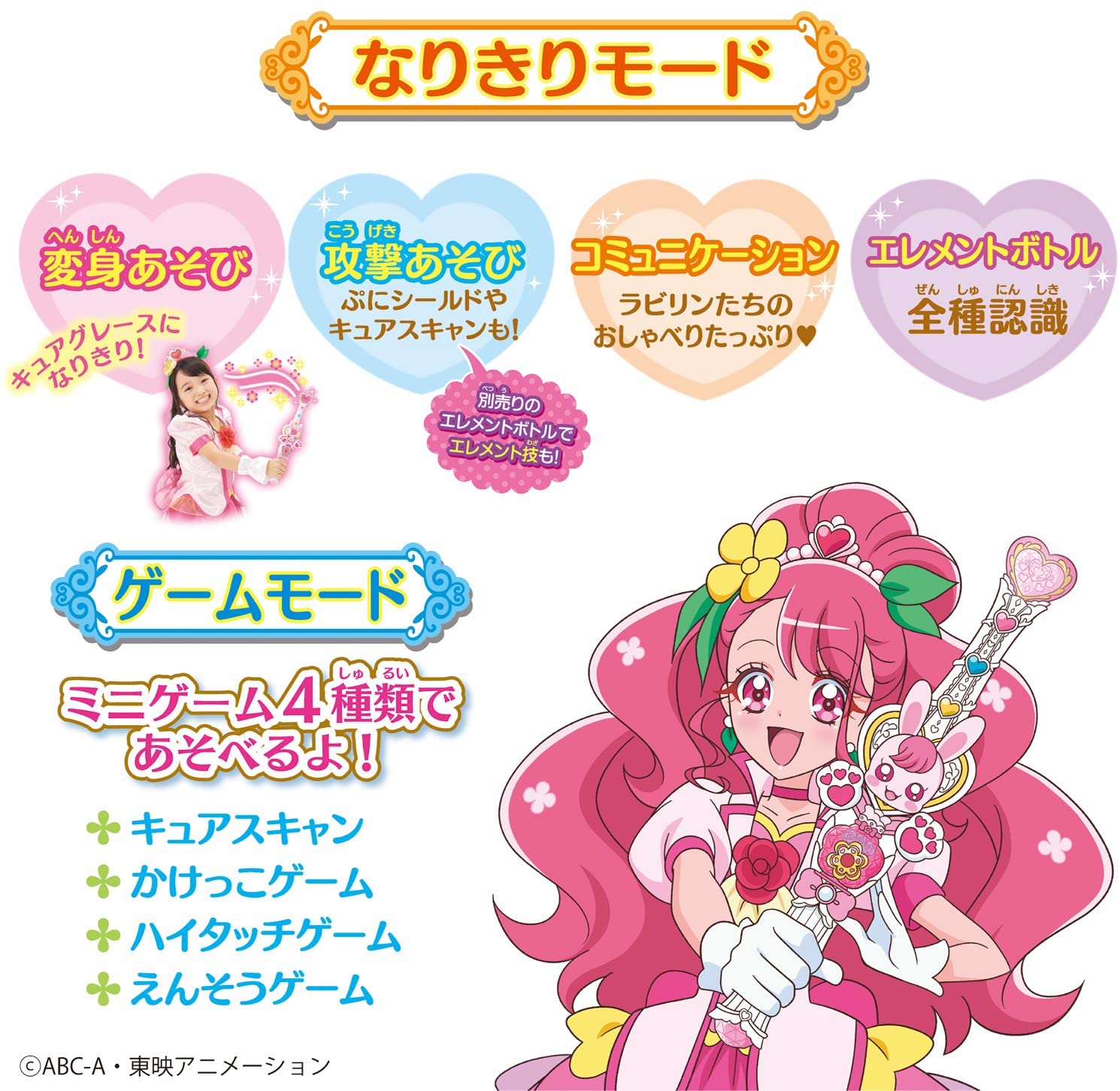 楽天市場 送料無料 ヒーリングっど プリキュア キュアタッチ 変身ヒーリングステッキ バンダイ ヨツバ商店 楽天市場店