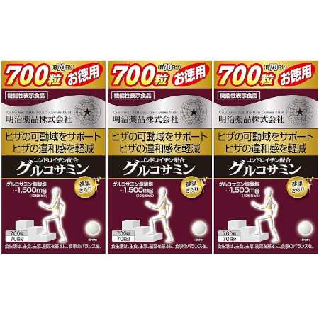 思わしいきらりコンドロイチン＆グルコサミン 700粒【3個仕掛ける】(4954007015511-3)