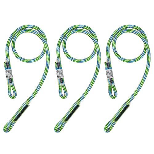 GM CLIMBING 8mm ダブルブレード プルージックコード アイツーアイプルージックループ 耐熱性 フリクションヒッチコード ケブラーとポリエステル繊維 76cm 3本入り