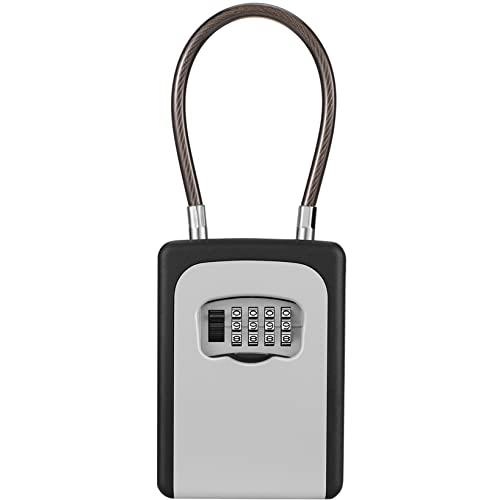 楽天市場】キーボックス 鍵 ボックス 南京錠 ロック ダイヤル式 4桁