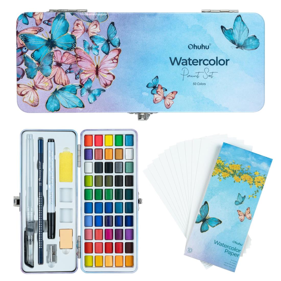 ホルベイン 固形水彩絵具 ケーキカラー C012 透明24色セット 02012 ホルベイン 固形水彩絵具 ケーキカラー C012