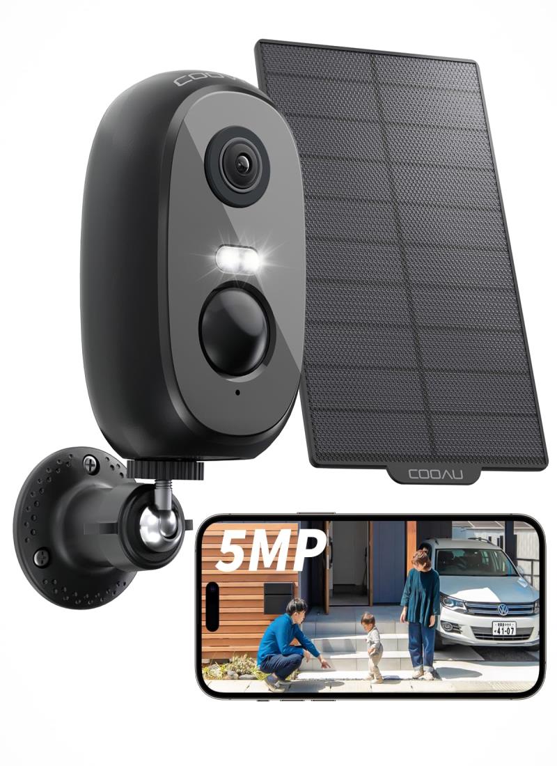 楽天市場】【2024年500万超高画素】COOAU 防犯カメラ 屋外 ソーラー