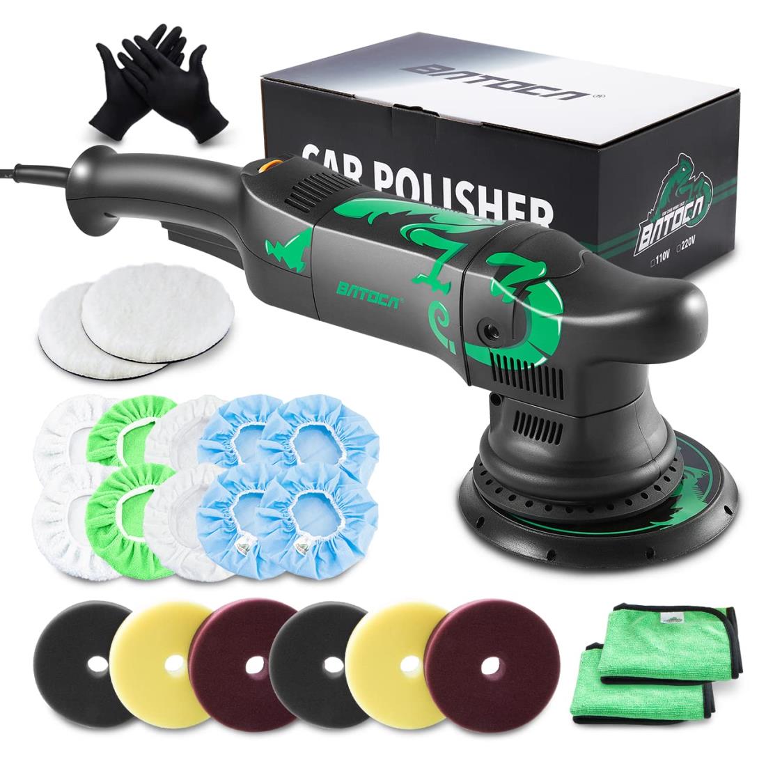 ダブルアクション ポリッシャー 125 mm 六段変速 磨き 錆落 艶出 傷消 Amazon | ​ZOTA ポリッシャー 車、125mm裏板電動ポリッシャー
