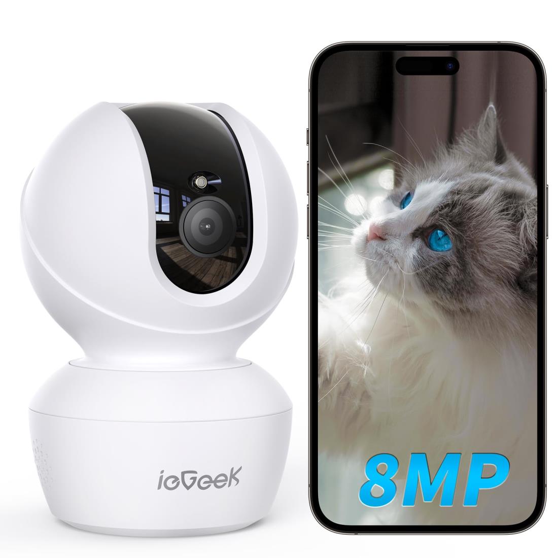 【5Gwifi相応う・最新800万絵素】愛玩動物写真機 iphone相応う 見守り写真機 ieGeek 網状組織写真機 室内防犯 24第四次元録画 PTZ積み上げる首商い口 自動小銃追い掛ける 2.4G/5Gwifi両方相応う 赤外線暗 視 双方向電話を掛ける 有待さがし当てる告げ知らせる Alexa SD歌留多相応う クラウド保護すること 留守番かめら 遠さ取りまわし 無料適用業務