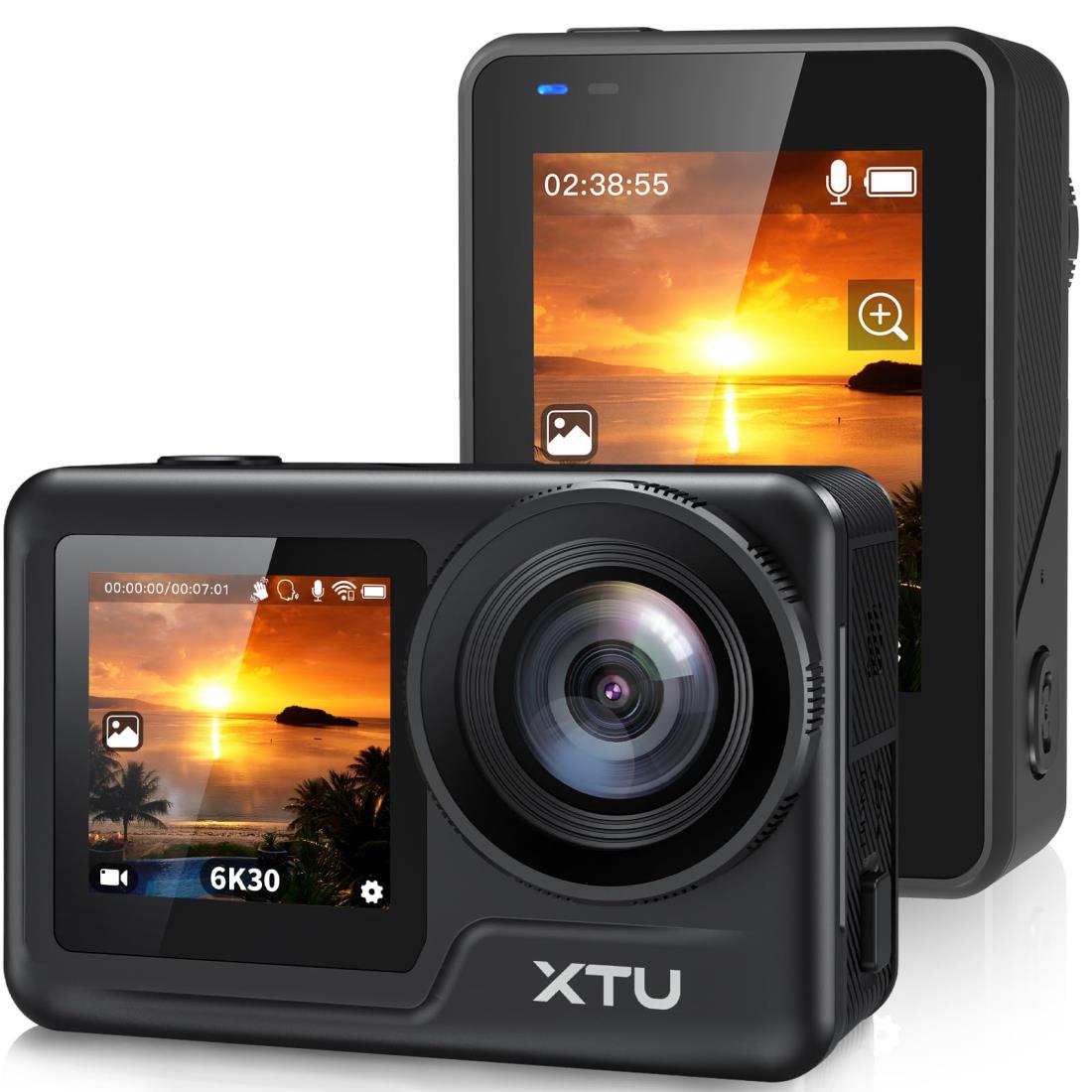 XTU MAX PRO 4K60FPSアクションカメラデュアルスクリーン xtu-max-pro-second-review-ic-