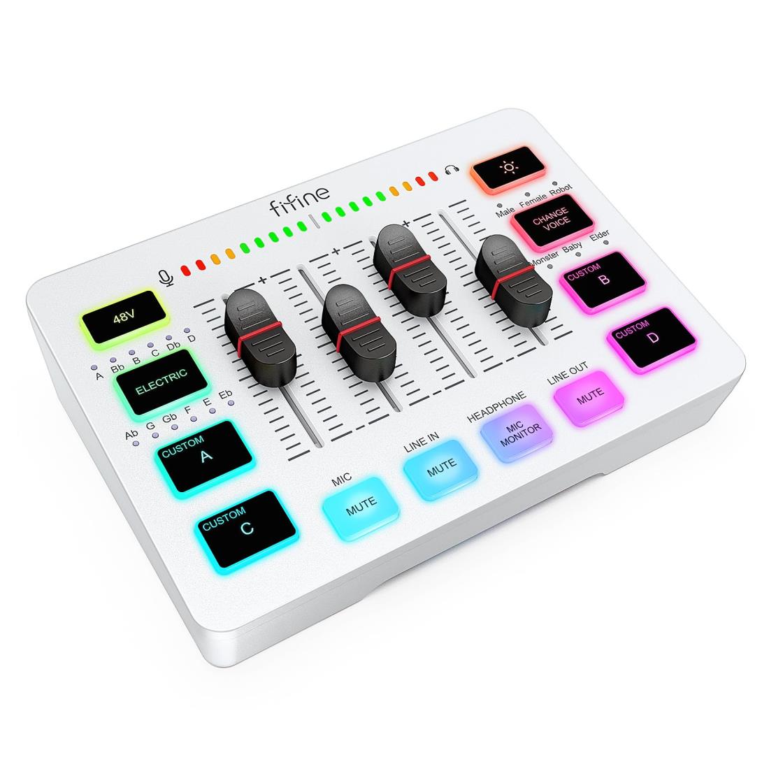 楽天市場】FIFINE ゲーミングオーディオミキサー オーディオ