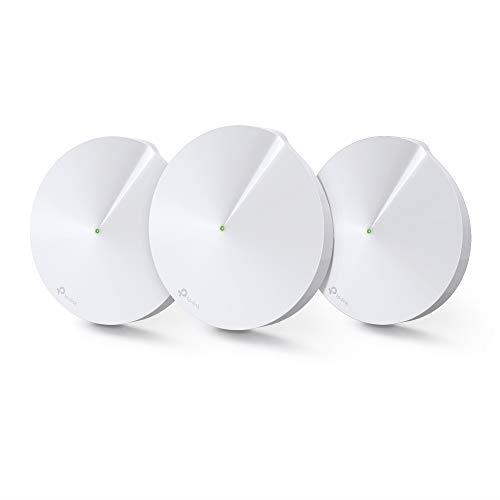 TP-Link WiFi 無線LANルーター ウイルス対策 セキュリティ 3ユニットセット デュアル バンド AC1300 11ac デュアル バンド メッシュWi-Fiシステム Deco M5 V2.0