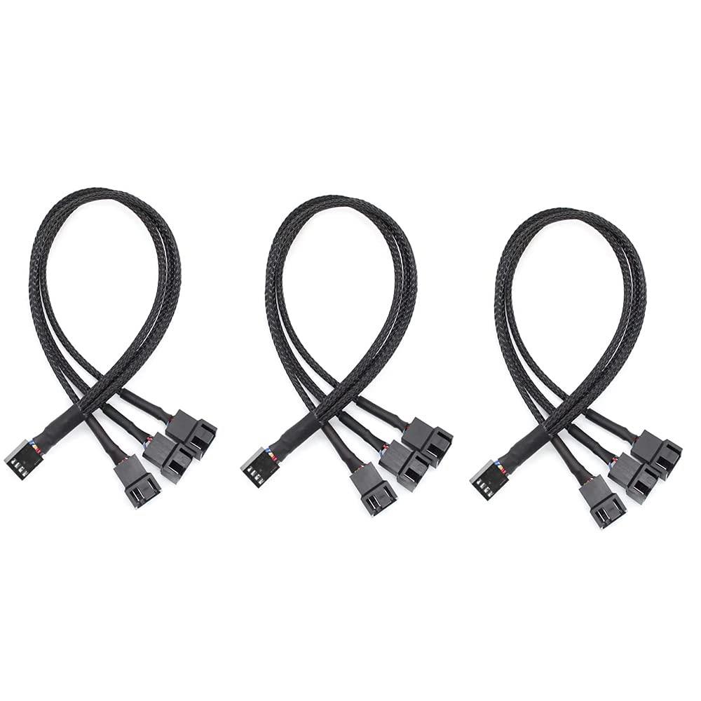 楽天市場】PWMファン用 延長ケーブル 4ピン FAN 3分岐ケーブル 3本