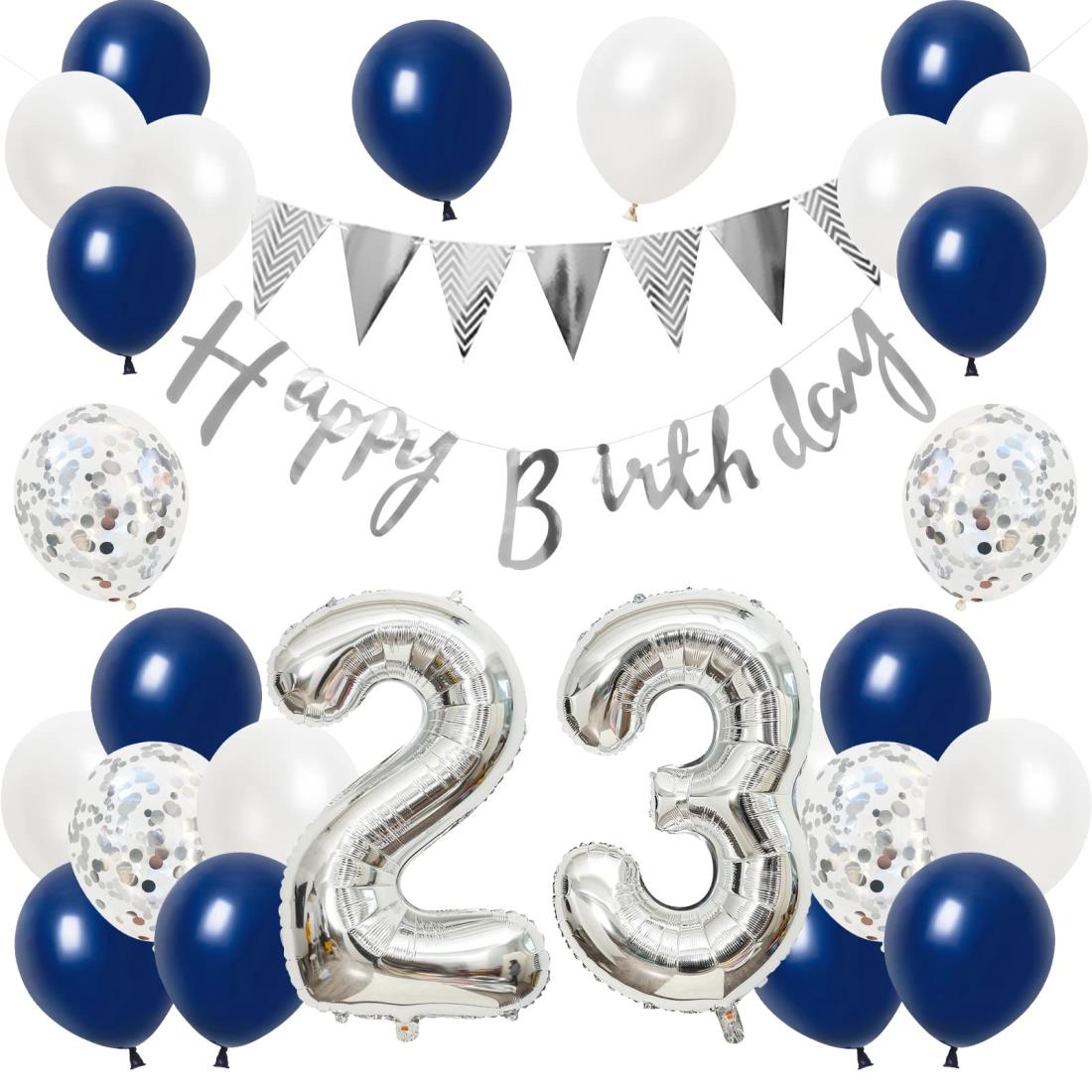 楽天市場】誕生日 バルーン 風船セット 飾り付け 23歳 happy birthday