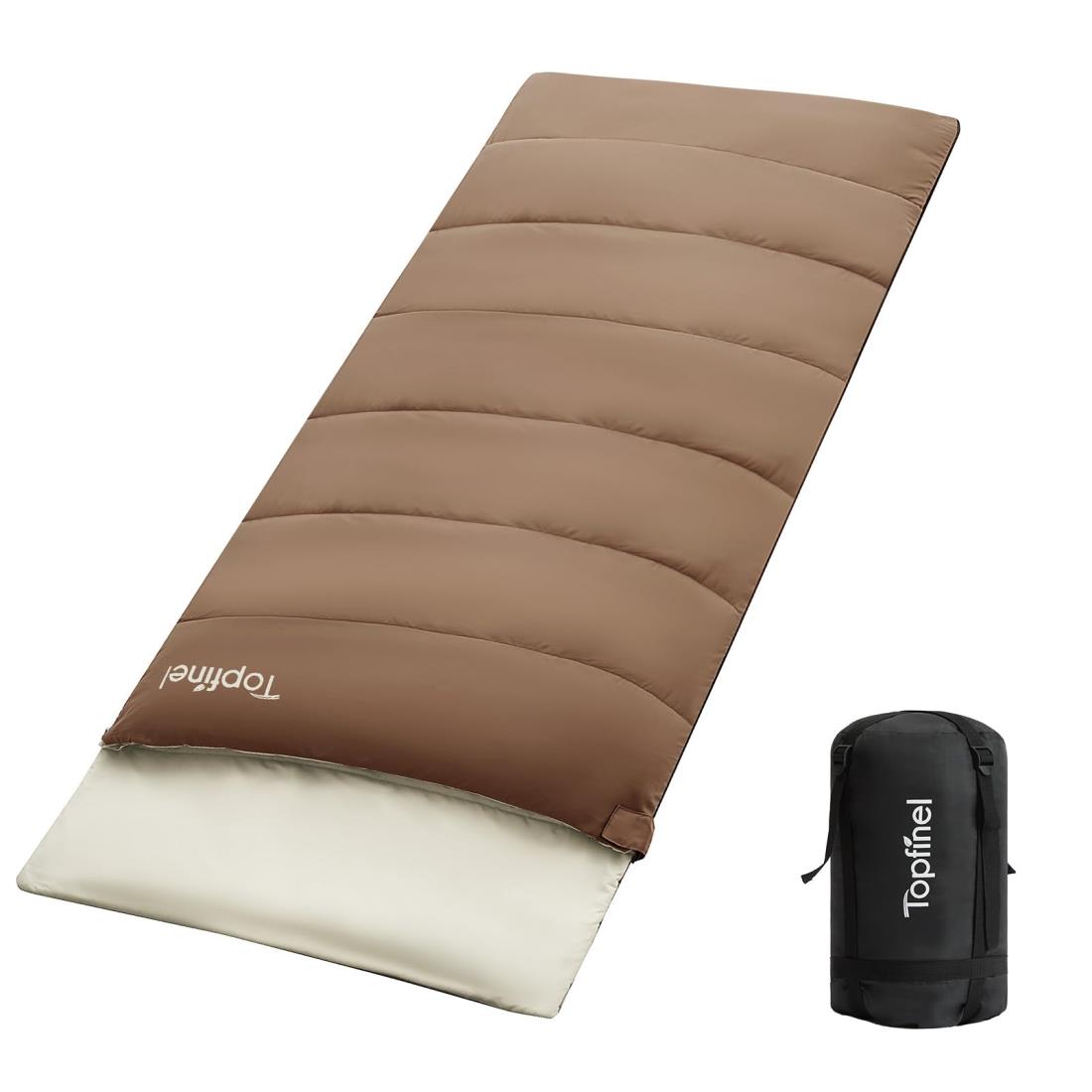 Topfinel シュラフ 夏用 冬用 来客用布団 1.4KG 寝袋 オールシーズン 冬用 夏用 コンパクト 収納パック付き アウトドア キャンプ用品 車中泊 防災グッズ 布団セット 快適温度6-12℃