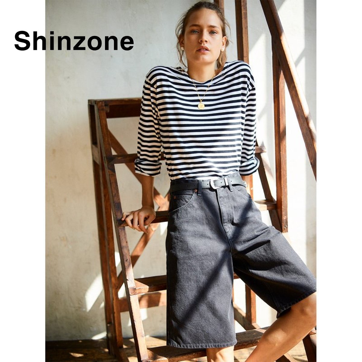 THE SHINZONE ザ シン領域 米国海兵隊員間借り人tee/19SMSCU93 大きさ：free 色つや：全6色 黒いこと 黒いことx白いこと 黄色 米国海軍 青碧 緑であること