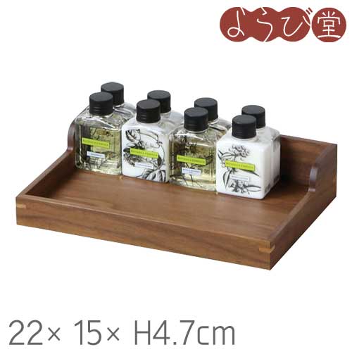 CH アメニティ ボックス ウォールナット 22x15xH4.7cm
