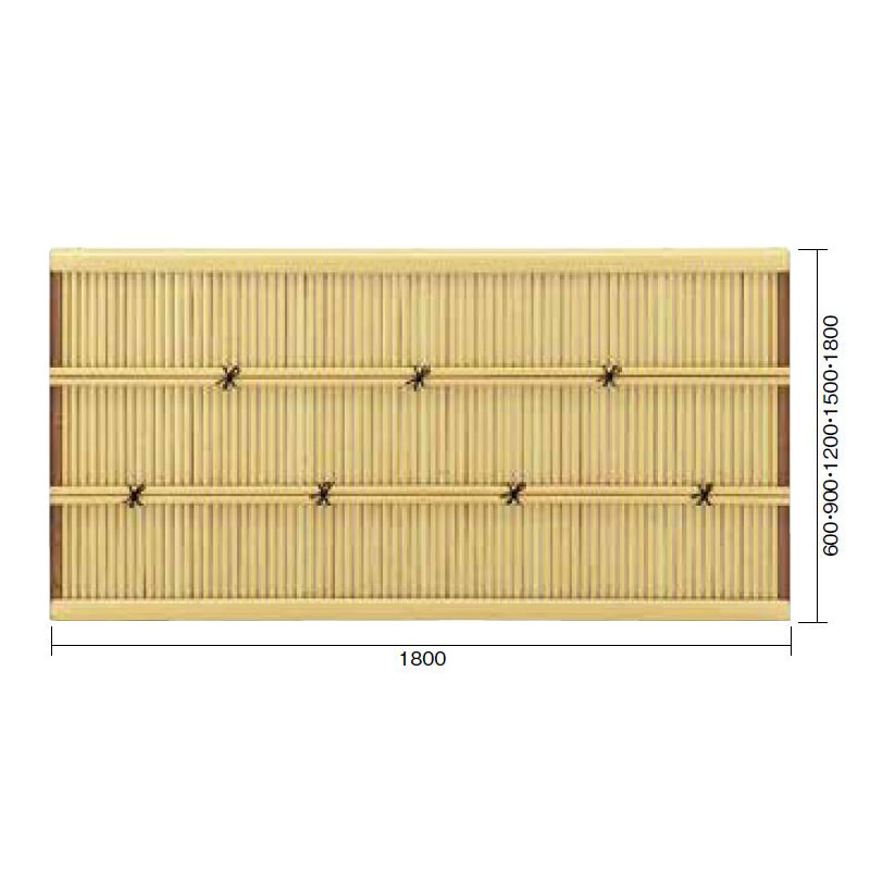 楽天市場】送料無料 人工竹垣セット１型 人工竹垣 御簾垣２２ Ｗ1
