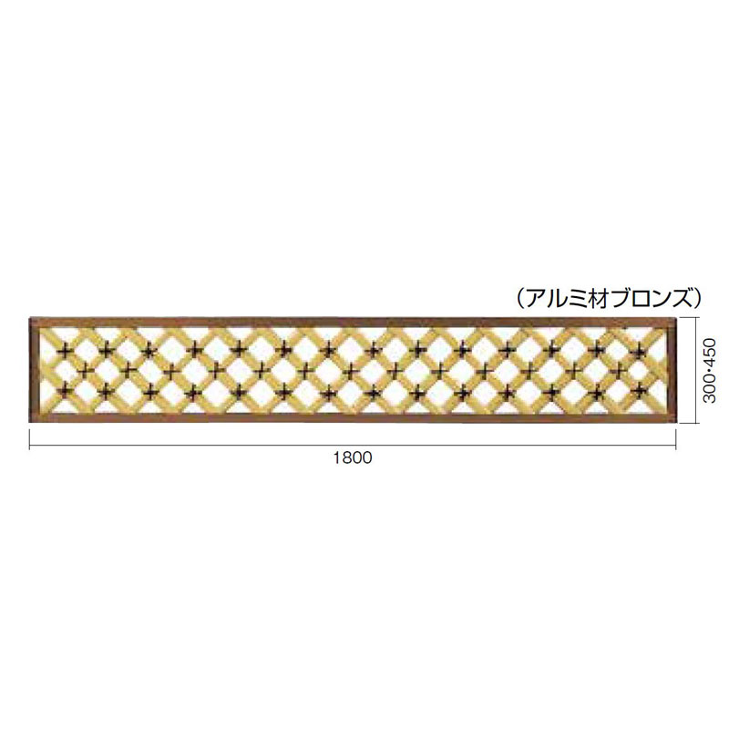 エイコーユニットウィングランマ矢来25(ソフトグリーン・イエロー) W1800xH450mm