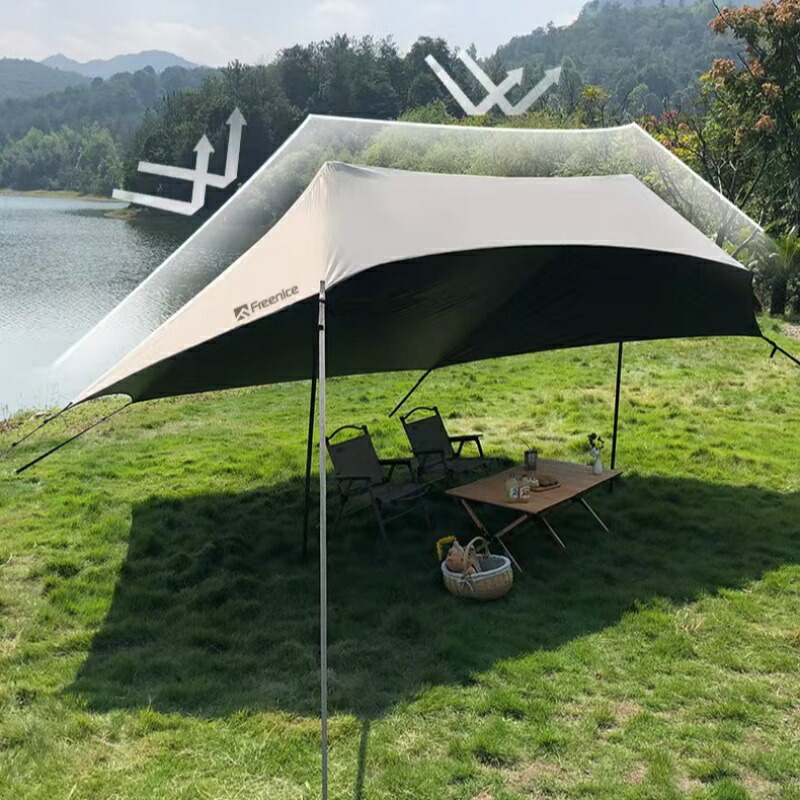 タープ 天幕 防水タープ 大型 300*400cm ループ8箇所 収納袋付き 高さ調節可能なポール付き 軽量 紫外線対策 UVカット 防雨･防風･日除け キャンプ アウトドア 3-6人用 カーキ 楽天市場】タープ 天幕 防水タープ 大型 300*400cm ループ8箇所 高さ