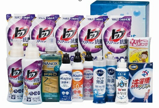 【送料無料】【４８％ＯＦＦ】最大【半額・５０％ＯＦＦ】【のし包装無料サービス】 【ライオントップクリアリキッド 抗菌 コンパクト洗剤＆花王キュキュット＆マジカ除菌台所洗剤セット】 洗剤 出産お祝 出産内祝 結婚内祝 香典返し 内祝い 快気内祝