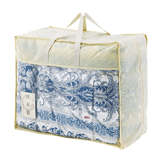 【送料無料】【４２.５％ＯＦＦ】最大【半額・５０％ＯＦＦ】【のし包装サービス】 日本製 ウール５０％入り掛け布団 ブルー 出産お祝 出産内祝 結婚内祝 結婚祝 香典返し 粗供養 内祝 快気内祝 快気祝い