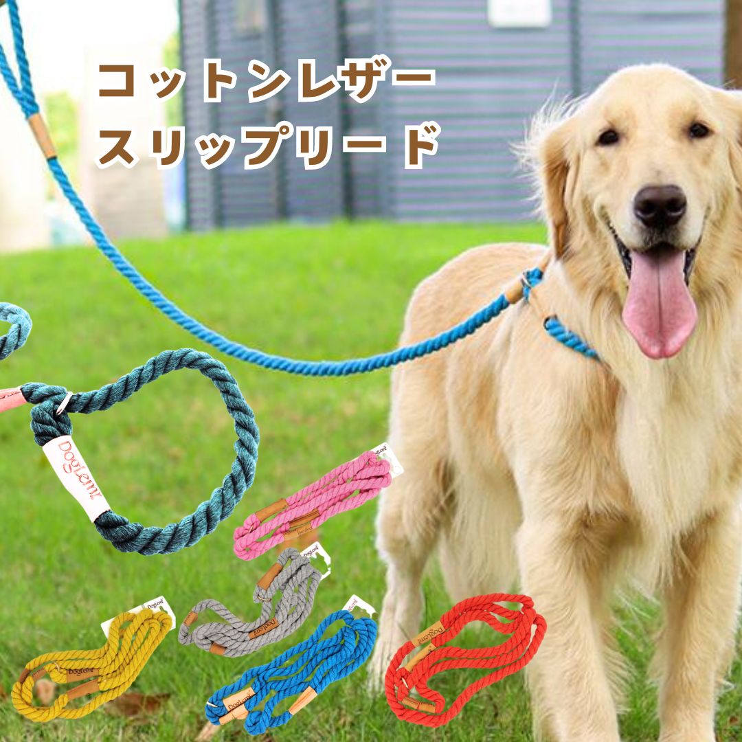 楽天市場】スリップリード 10ｍｍ 犬 首輪 付き リード 丈夫 小型犬 中型犬 大型犬 おしゃれ ロープ パラコード しつけ  ポッキリ1000円送料無料 ストッパー : 犬 散歩 ユウランプ