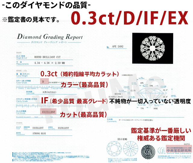 婚約指輪ダイヤ【9号・11号即納】0.3ct最高Dカラー稀少プレミアムIF最高EX天然ピンクダイヤ付ダイヤモンド【サイズ直し一回無料】エンゲージリング品薄D-IF-EX最愛の人には最高品質のダイヤを贈りたい