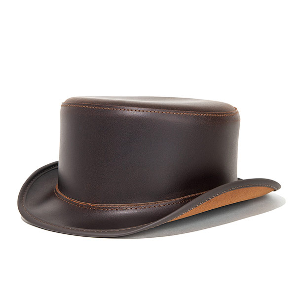 #440007アメリカンハットメーカー AMERICAN HAT MAKERS レザートップハット BROMLEY (ブラウン) BRMBRXXXXXX BROWN M-XL 56-61cm 【送料無料】|ワイオミングトレイル