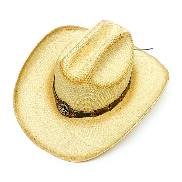 #320094ブルハイド(BULLHIDE)麦わら原料品ウエスタンかぶり笠 - CENTRAL NATURAL レディース かんかん帽 麦わら帽子 什gal カウ御嬢さん ベージュ S M L XL 2208 【貨物輸送無料】