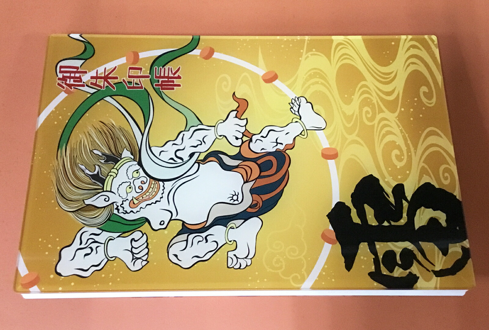 アクリル御朱印帳27 風神雷神 プレゼントにも最適 朱印帳 名入れ無料 御朱印帳 御朱印ホルダー ご朱印帳 風神雷神 見開き 御朱印 納経帳 和柄