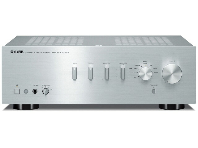 【ポイント10倍】 ヤマハ プリメインアンプ A-S301 [定格出力：60W/8Ω 70W/6Ω 対応インピーダンス：AorB：6Ω以上(HIGH)/4Ω以上(LOW) A+B：12Ω以上(HIGH)/8Ω以上(LOW) 再生周波数帯域：10Hz～100kHz アナログ入力：5 系統 アナログ出力：2 系統 ハイレゾ：○]｜YOUPLAN