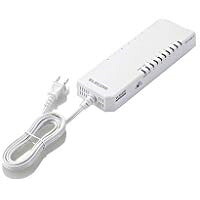 【ポイント10倍】 エレコム ネットワークハブ EHB-UG2A08-TP [ホワイト] [転送速度：10BASE-T(10Mbps)/100BASE-TX(100Mbps)/1000BASE-T(1000Mbps) ポート数：8 スイッチングファブリック：16Gbps 電源内蔵：○] 【P10倍】