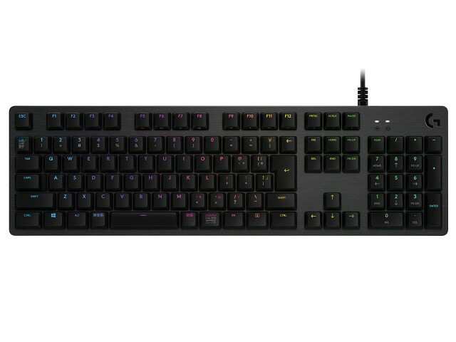 【ポイント10倍】 ロジクール キーボード G512 Carbon RGB Mechanical Gaming Keyboard (Clicky) G512-CK [カーボンブラック] [キーレイアウト：日本語108 キースイッチ：メカニカル インターフェイス：USB テンキー：あり キーストローク：4mm] 【P10倍】｜YOUPLAN