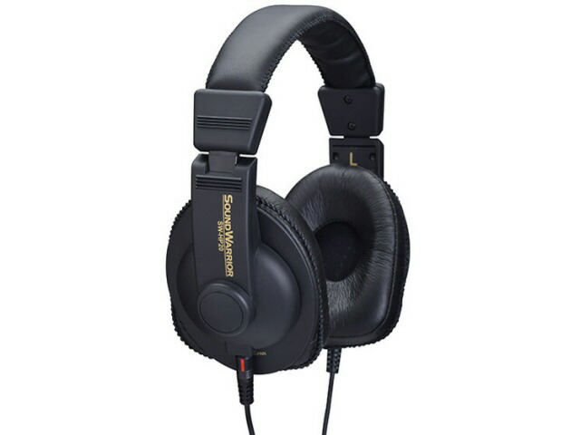 【ポイント10倍】 城下工業 イヤホン・ヘッドホン SOUND WARRIOR SW-HP20-B [タイプ：ヘッドホン 装着方式：オーバーヘッド 構造：密閉型(クローズド) 駆動方式：ダイナミック型] 【P10倍】