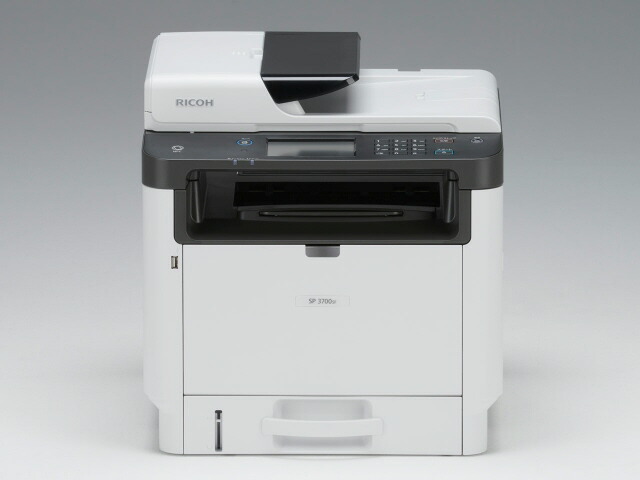 【ポイント10倍】 【代引不可】リコー プリンタ SP 3700SF [タイプ：モノクロレーザー 最大用紙サイズ：A4 機能：FAX/コピー/スキャナ 自動両面印刷：○ スマホ対応：○] 【P10倍】