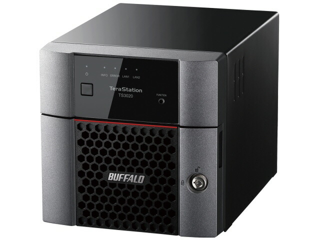 【ポイント10倍】 バッファロー NAS TeraStation TS3220DN0202 [ドライブベイ数：HDDx2 容量：HDD：2TB LAN速度：2.5GbE] 【P10倍】