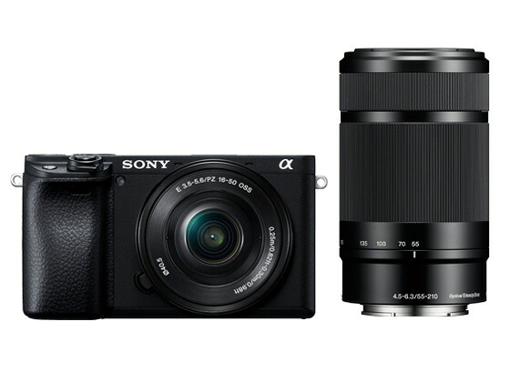 【ポイント10倍】 SONY デジタル一眼カメラ α6400 ILCE-6400Y ダブルズームレンズキット [ブラック] [タイプ：ミラーレス 画素数：2500万画素(総画素)/2420万画素(有効画素) 撮像素子：APS-C/23.5mm&times;15.6mm/CMOS 重量：359g] 【P10倍】｜YOUPLAN