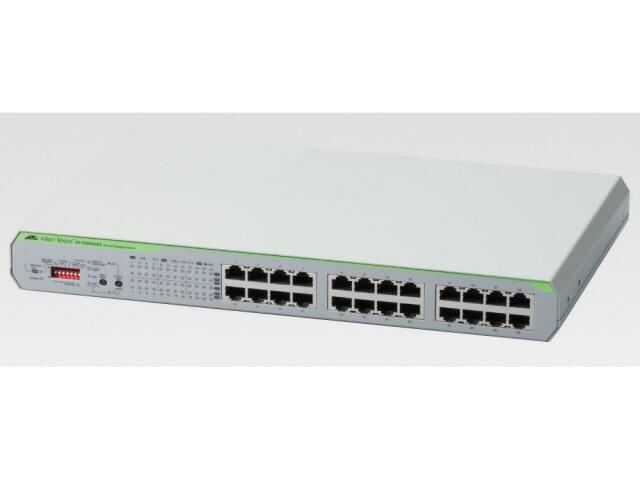 【ポイント10倍】 アライドテレシス ネットワークハブ CentreCOM AT-GS920/24(RoHS) [転送速度：10BASE-T(10Mbps)/100BASE-TX(100Mbps)/1000BASE-T(1000Mbps) ポート数：24 スイッチングファブリック：48Gbps 電源内蔵：○] 【P10倍】