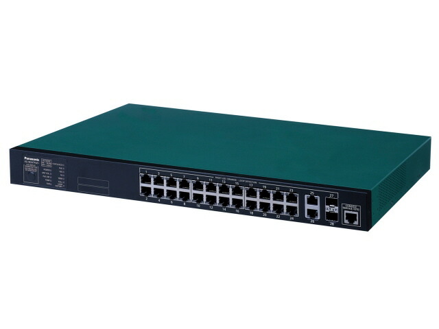 【ポイント10倍】 パナソニック ネットワークハブ XG-M24TPoE+ PN83249 [グリーン/ブラック] 【P10倍】
