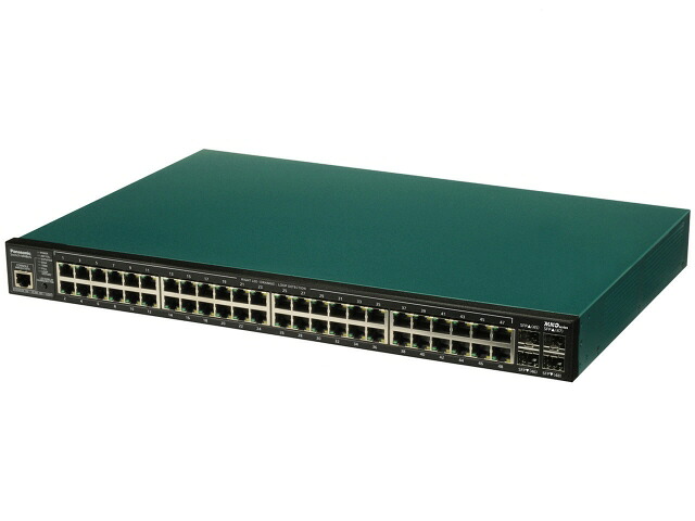 【尖んがり10倍】 パナソニック 網状組織こしき Switch-M48eG PN28480KB5 [緑であること/黒いこと] [遷らすす早さ：10BASE-T(10Mbps)/100BASE-TX(100Mbps)/1000BASE-T(1000Mbps) 界面数：48 スイッチングファブリック：96Gbps ワット数内蔵：○] 【P10倍】