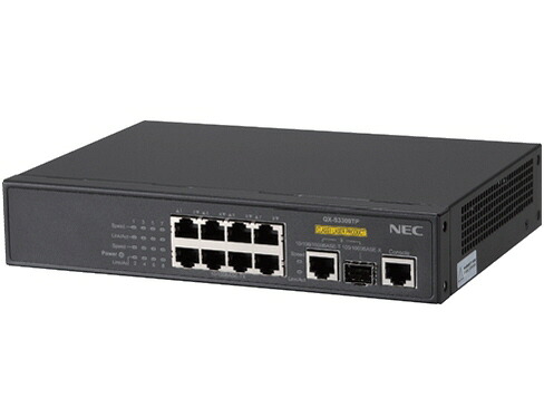 【尖んがり10倍】 NEC 網状組織こしき QX-S3309TP [遷らすす早さ：10BASE-T(10Mbps)/100BASE-TX(100Mbps)/+/10BASE-T(10Mbps)/100BASE-TX(100Mbps)/1000BASE-T(1000Mbps) 界面数：8+1 スイッチングファブリック：3.6Gbps] 【P10倍】