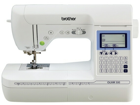 【ポイント10倍】 ブラザー ミシン オリビア500 CPH5301 [タイプ：コンピューター 主な機能：液晶モニタ/厚物縫い/自動糸通し/自動糸切り/自動糸調子/全自動ボタンホール 幅x高さx奥行：444x300x240mm] 【P10倍】