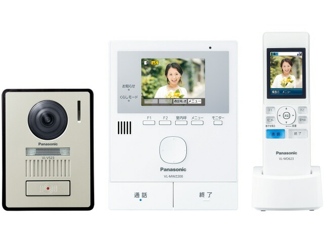 【尖んがり10倍】 パナソニック テレビドアホン どこでも部屋の入り口電話機 VL-SWZ200KL [印字機：テレビドアホン 管する大きさ：3.5型 録画役立つこと：○] 【P10倍】