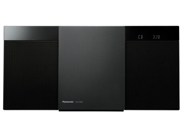 【尖んがり10倍】 パナソニック ミニコンポ・セットコンポ SC-HC320-K [黒いこと] [相応う手段：CD/CD-R/RW 最大限度最終生産物：20W] 【P10倍】