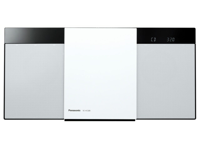 【尖んがり10倍】 パナソニック ミニコンポ・セットコンポ SC-HC320-W [白いこと] [相応う手段：CD/CD-R/RW 最大限度最終生産物：20W] 【P10倍】