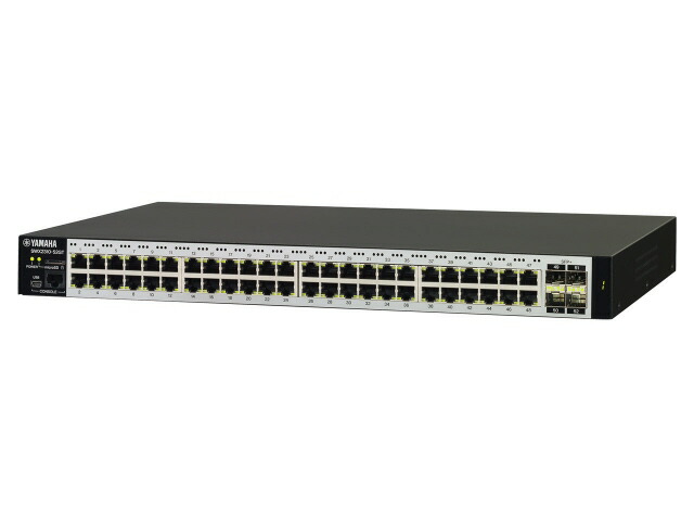 【尖んがり10倍】 ヤマハ スイッチングこしき(網状組織こしき) SWX2310-52GT [移らすす早さ：10BASE-T(10Mbps)/100BASE-TX(100Mbps)/1000BASE-T(1000Mbps) 界面数：48 スイッチングファブリック：176Gbps ワット数内蔵：○] 【P10倍】