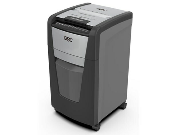 【尖んがり10倍】 アコ・ブランズ・ジャパン シュレッダー GCS300AFM-E [細断つら構え：マイクロ撥ねのける 細断大きさ：2x15粍 最大限度投じる幅：A4 最大限度細断枚数(手差し時)：8枚 幅x高さx奥ふかさ：410x775x465粍] 【P10倍】